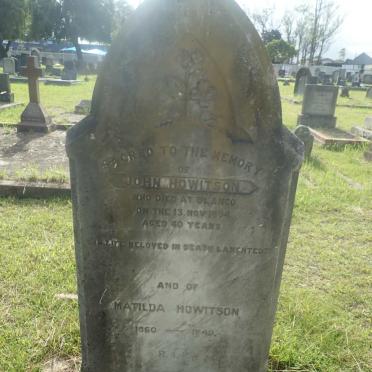 HOWITSON John -1894 &amp; Matilda 1860-1940