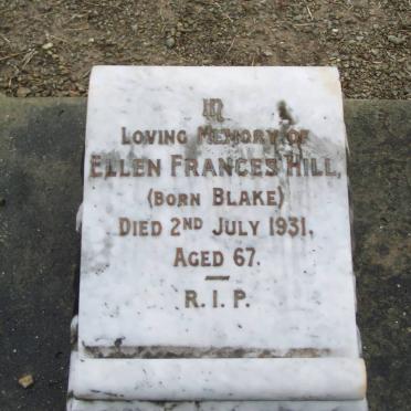 HILL Ellen Frances nee BLAKE -1931