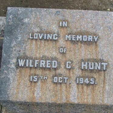 HUNT Wilfred C. -1945