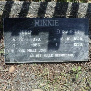 MINNIE Josef 1878-1956 &amp; Elisabeth 1879-1958