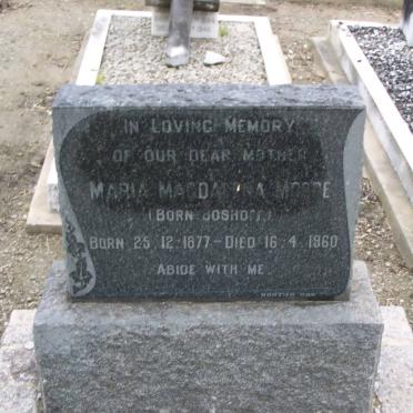 MOORE Maria Magdalena nee BOSHOFF 1877-1960