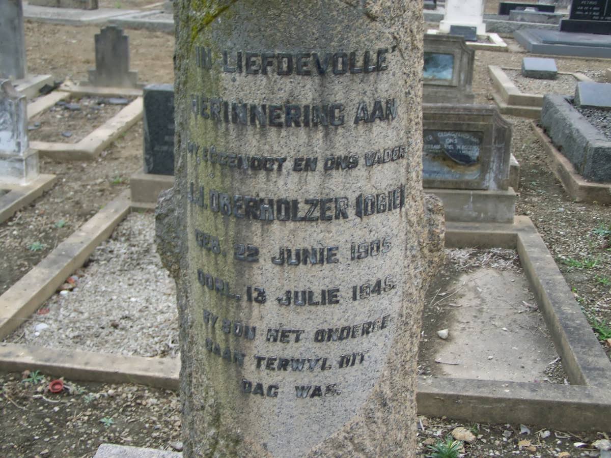 OBERHOLZER J.J. 1905-1945