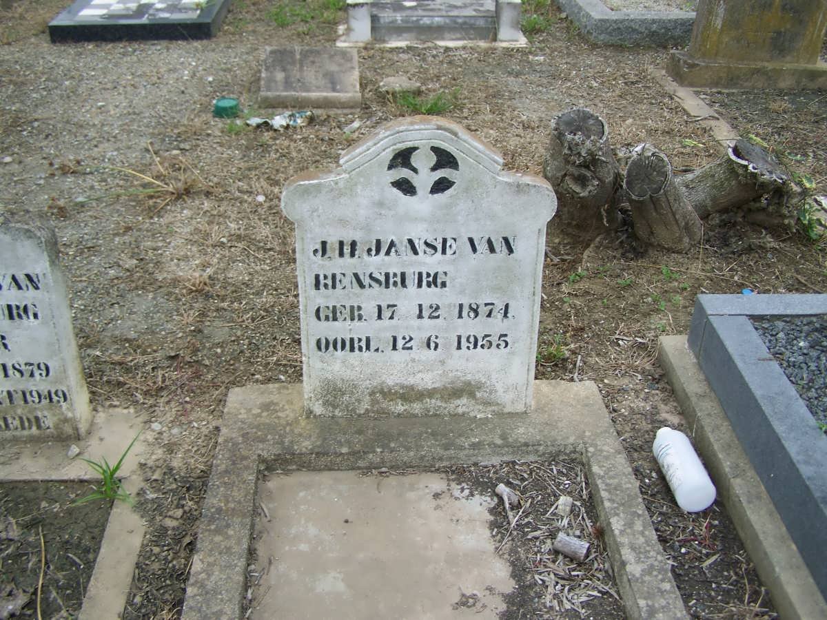 RENSBURG J.H., Janse van 1874-1955