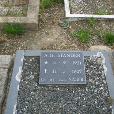 STANDER A.H. 1921-1989