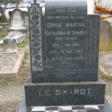 SWARDT Dirkie Martha Catharina, de nee FOURIE 1887-1953