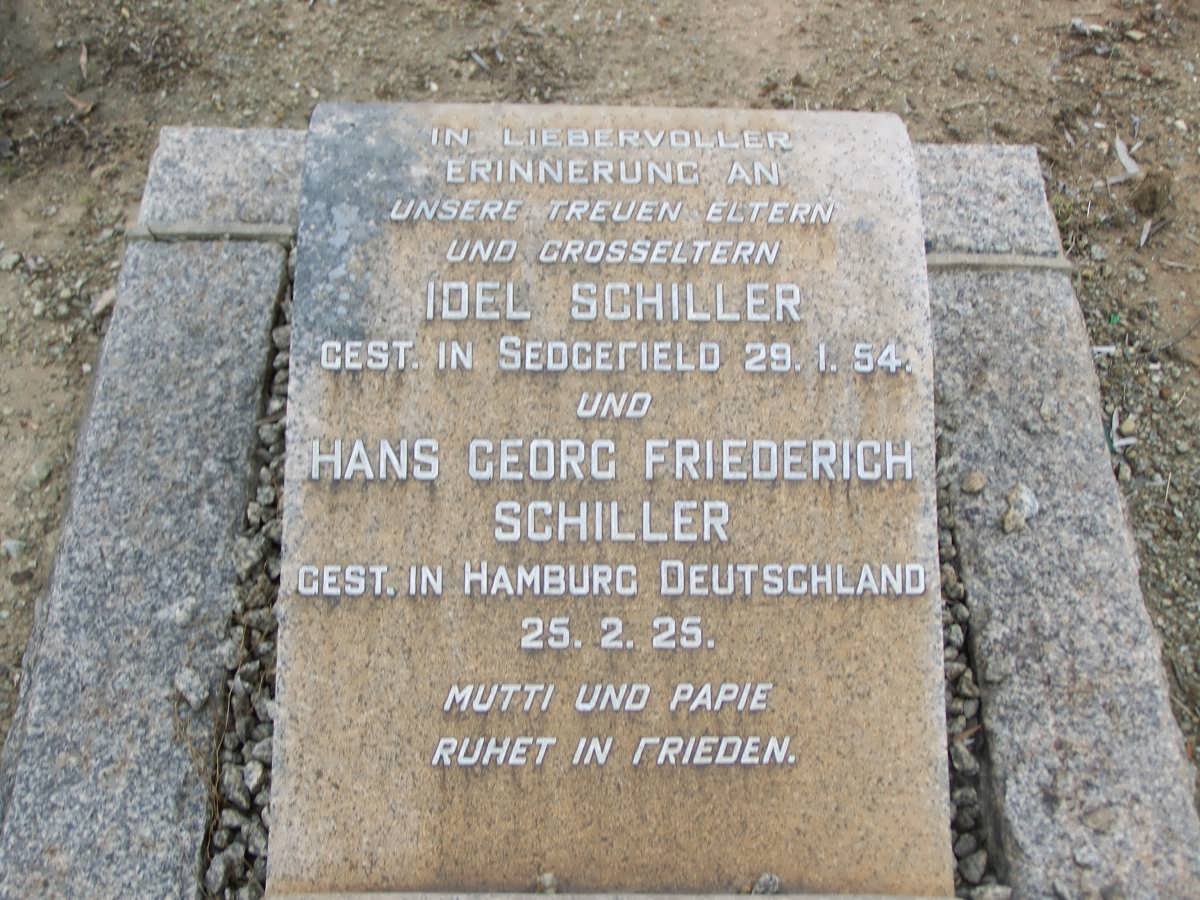 SCHILLER Hans Georg Friederich -1925 &amp; Idel -1954