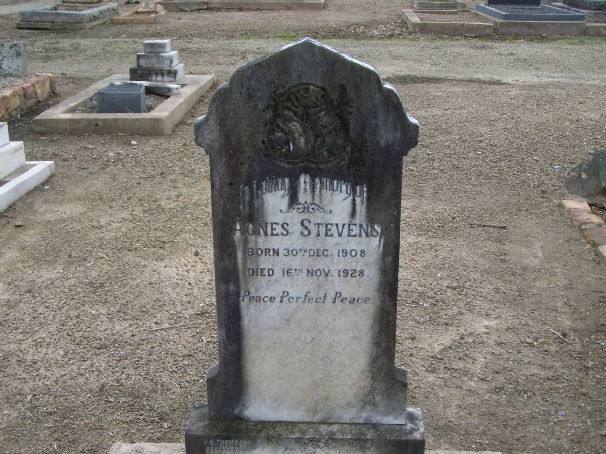 STEVENS Agnes 1908-1928