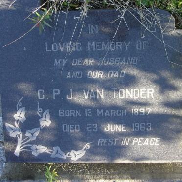 TONDER C.P.J., van 1897-1963