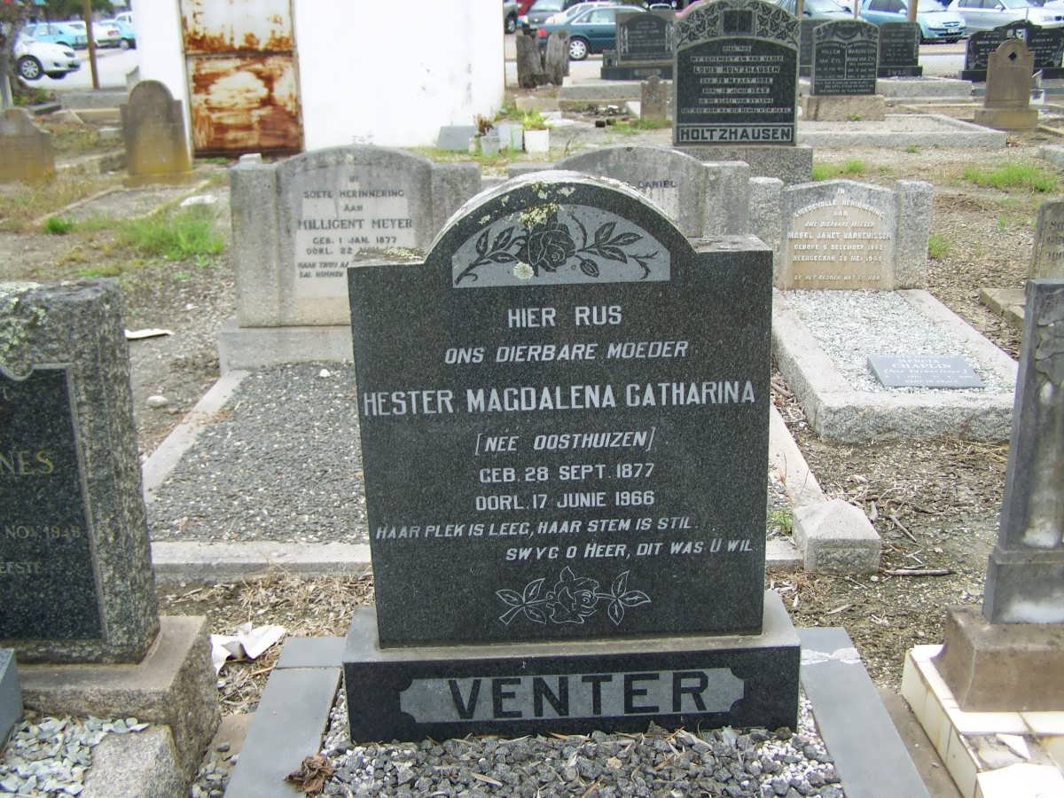 VENTER Hester Magdalena Catharina nee OOSTHUIZEN 1877-1966