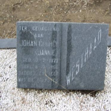 WESTRAAD Johan George 1922-1960