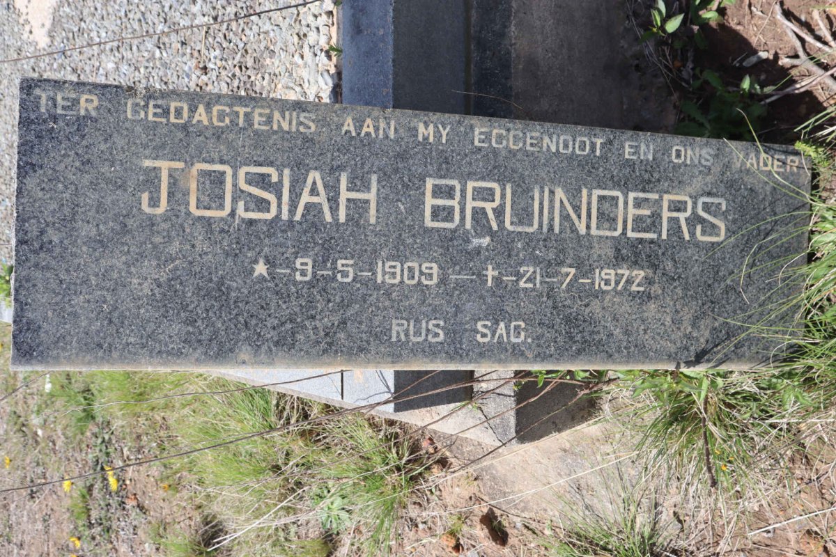 BRUINDERS Josiah 1909-1972