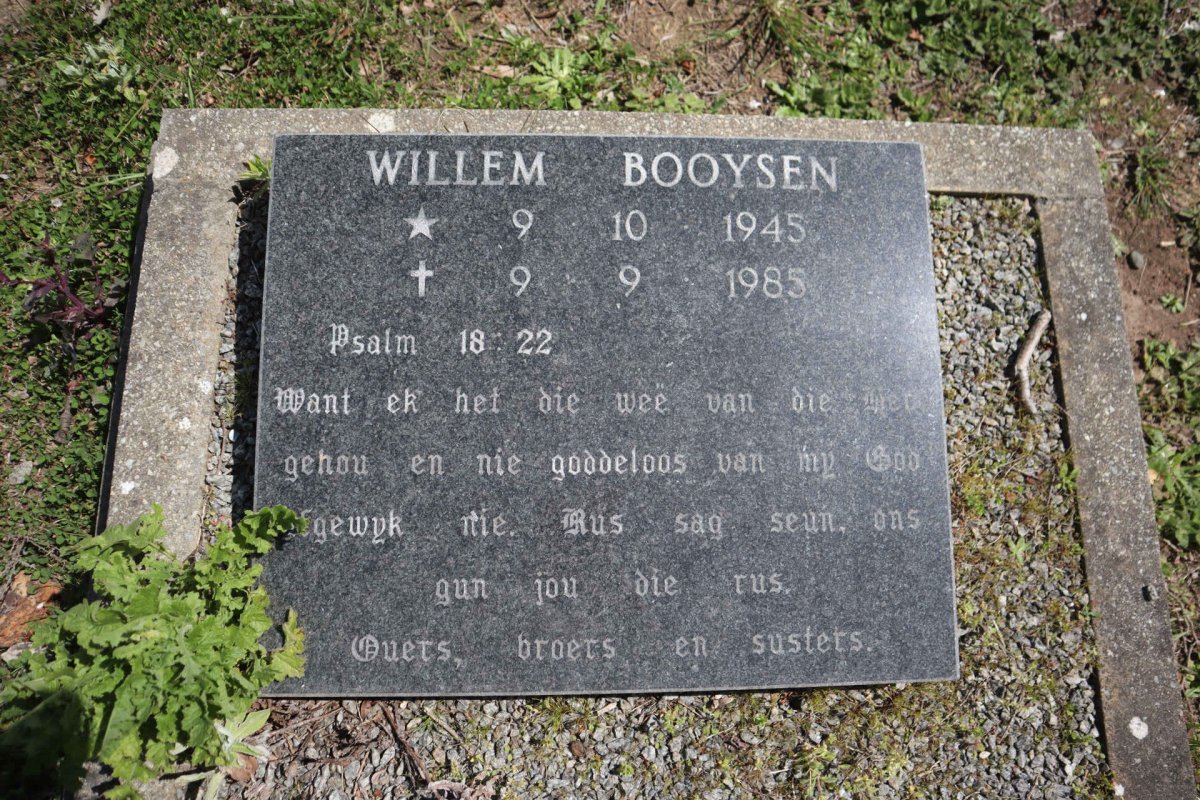 BOOYSEN Willem 1945-1985
