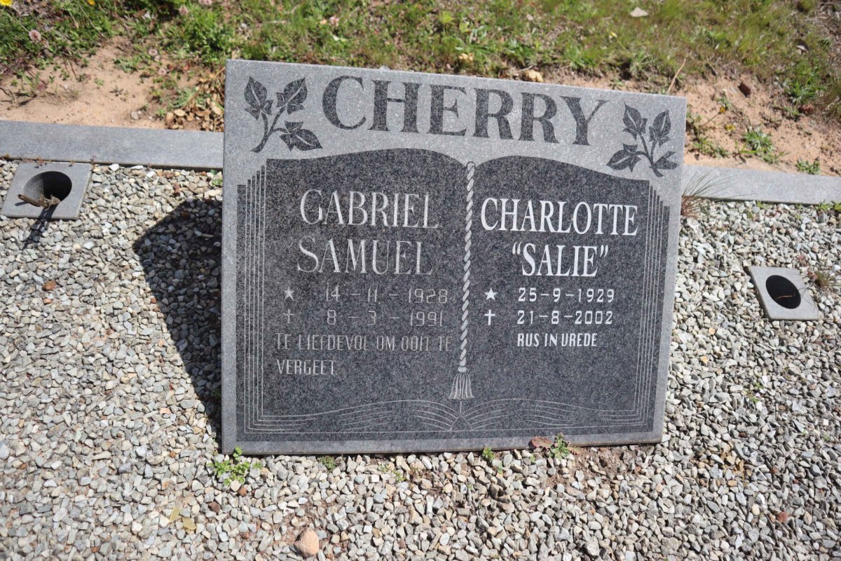 CHERRY Gabriel Samuel 1928-1991 & Charlotte Salie 1929-2002