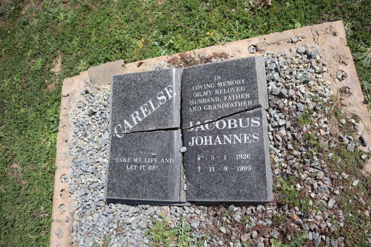 CARELSE Jacobus Johannes 1926-1999