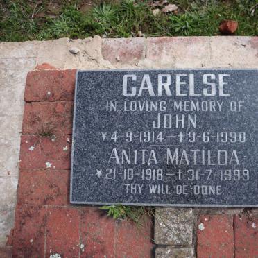 CARELSE John 1914-1990 & Anita Matilda 1918-1999