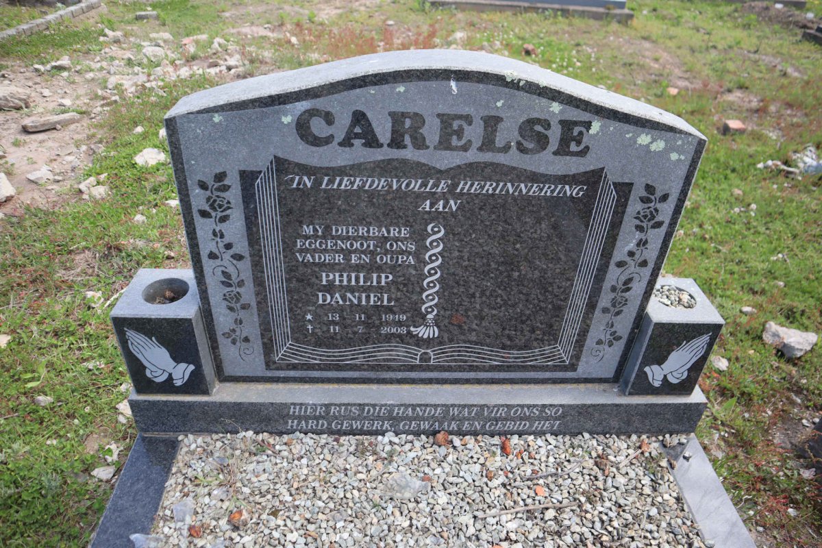 CARELSE Philip Daniel 1919-2003