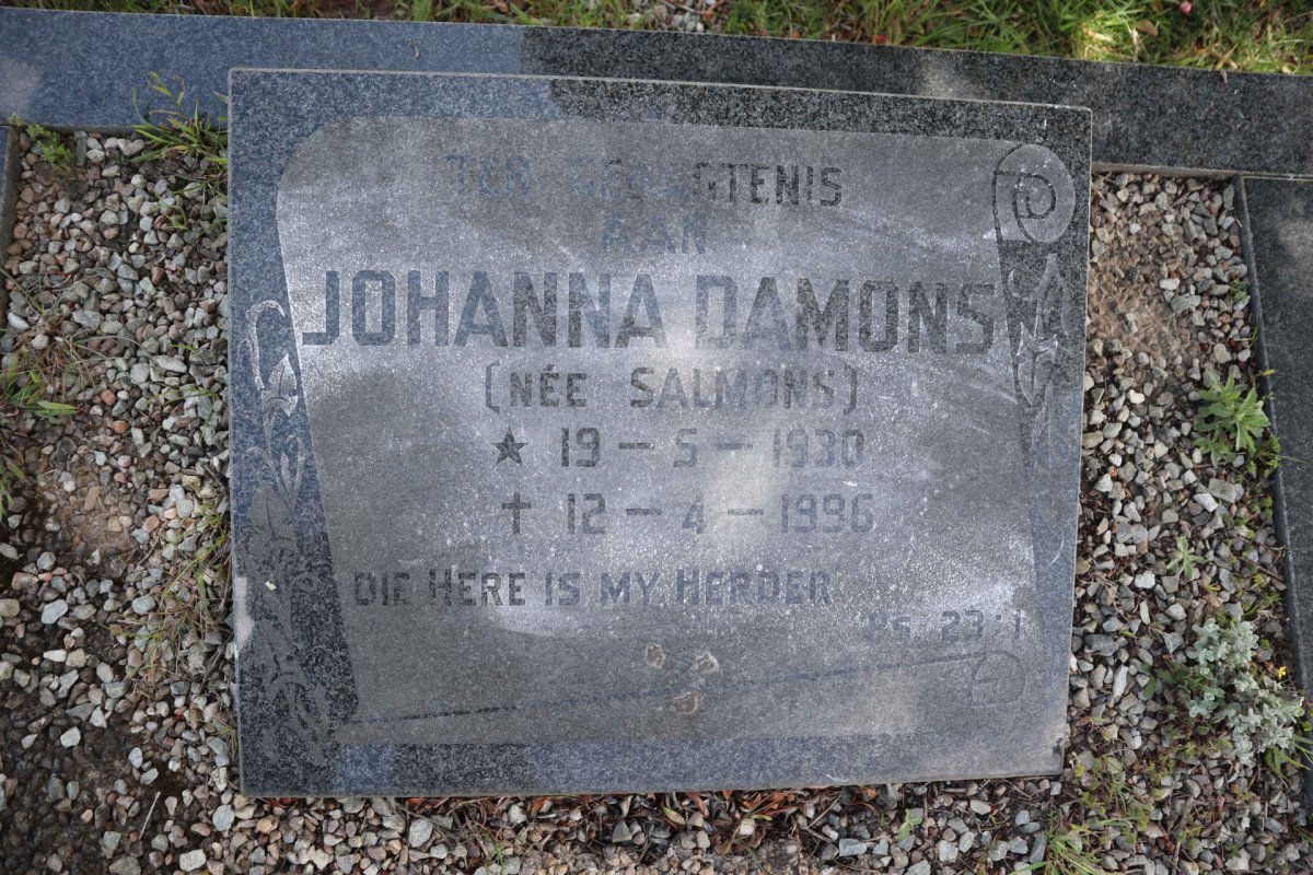 DAMONS Johanna nee SALMONS 1930-1996