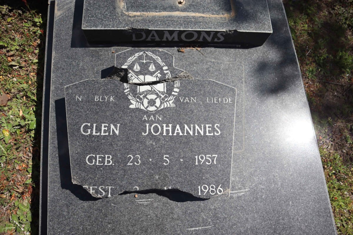 DAMONS Glen Johannes 1957-1986