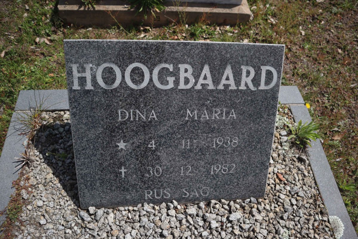 HOOGBAARD Dina Maria 1938-1982