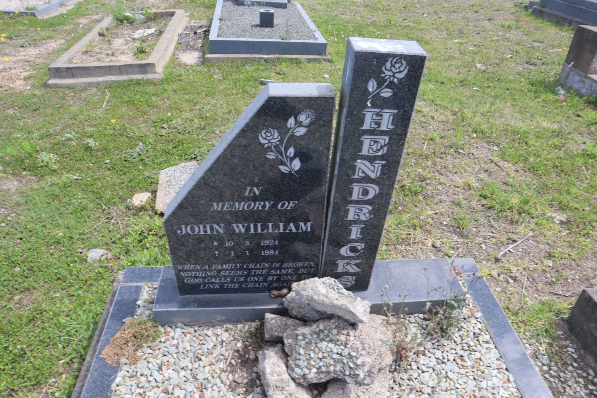 HENDRICKS John William 1924-1984