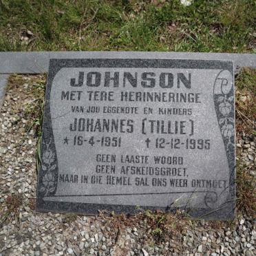 JOHNSON Johannes 1951-1995