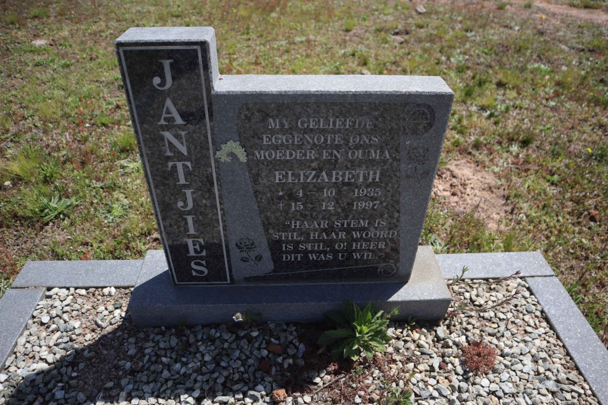 JANTJIES Elizabeth 1935-1997