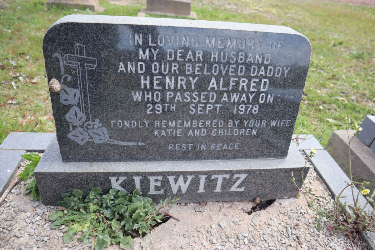 KIEWITZ Henry Alfred -1978