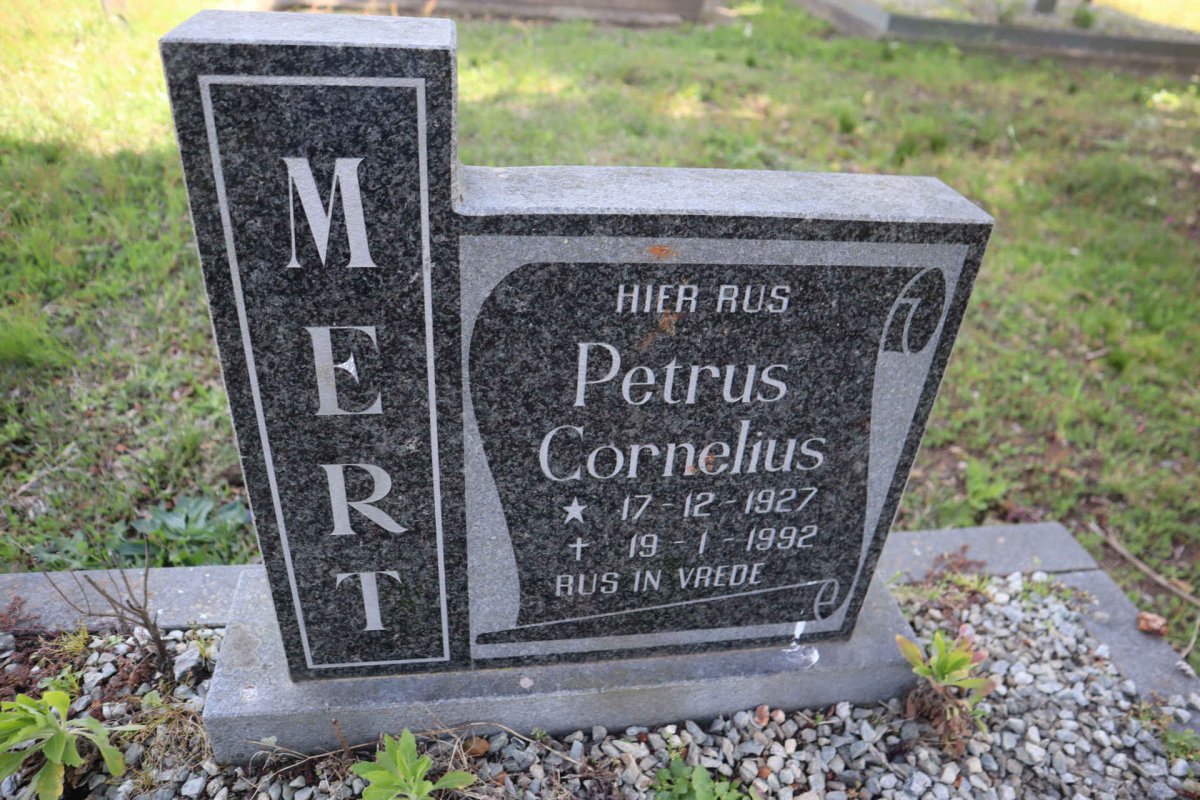 MERT Petrus Cornelius 1927-1992