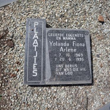 PLAATJIES Yolanda Fiona Arlene 1969-1995