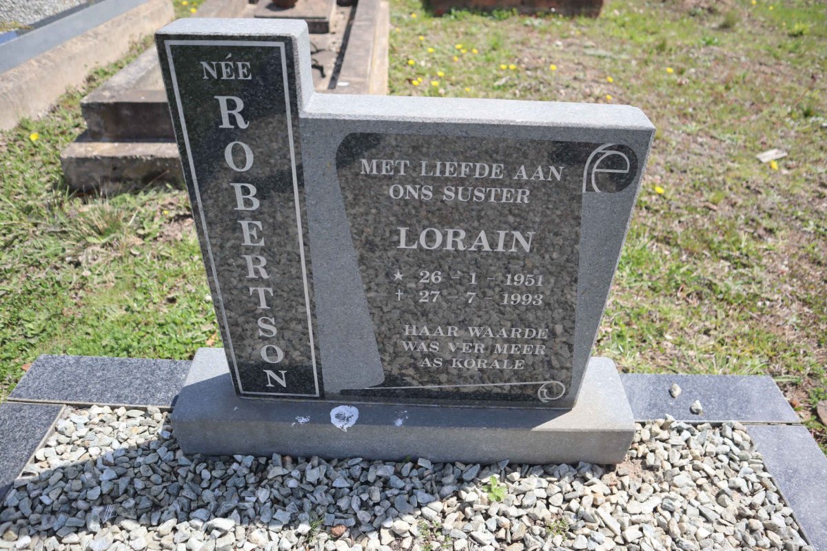 ROBERTSON Lorain 1951-1993