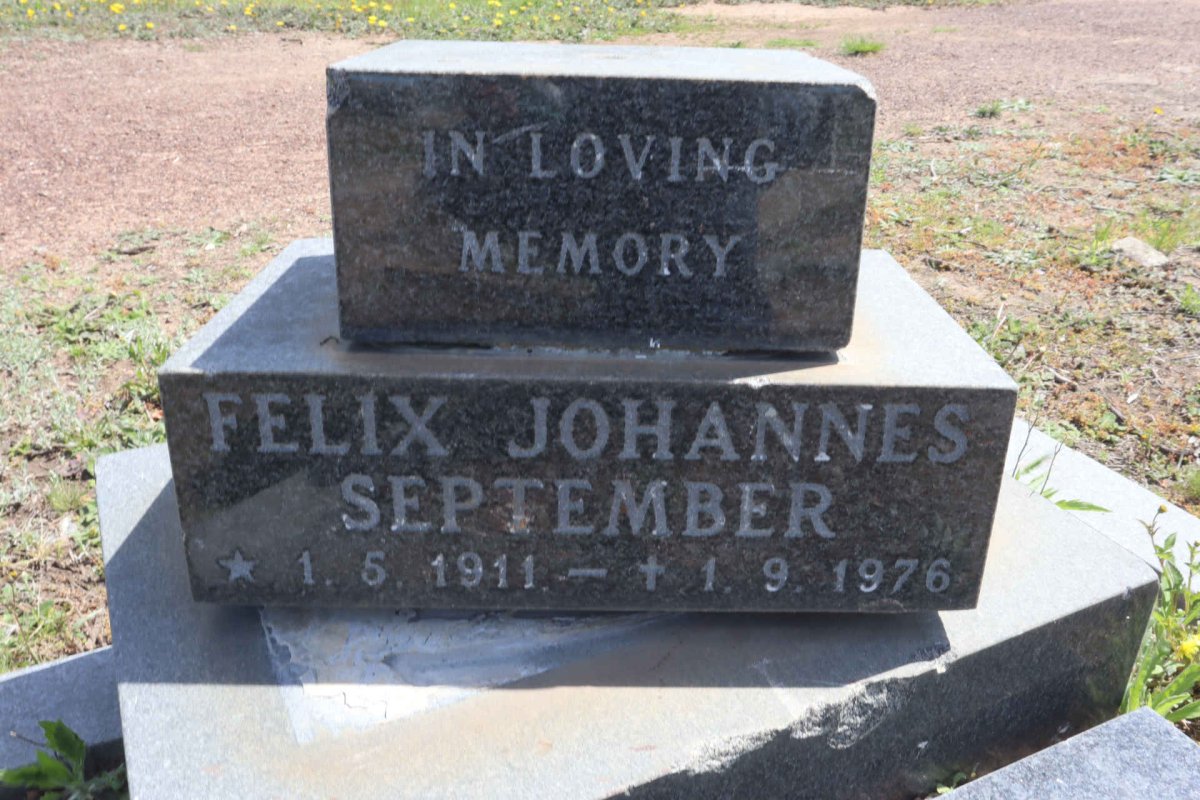 SEPTEMBER Felix Johannes 1911-1976
