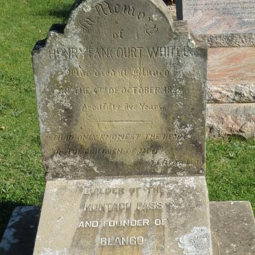 WHITE Henry Fancourt  -1866