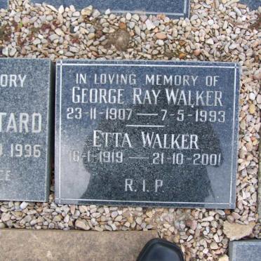 WALKER George Ray 1907-1993 &amp; Etta 1919-2001