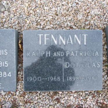 TENNANT Ralph 1900-1968 &amp; Patricia DOUGLAS 1898-1982