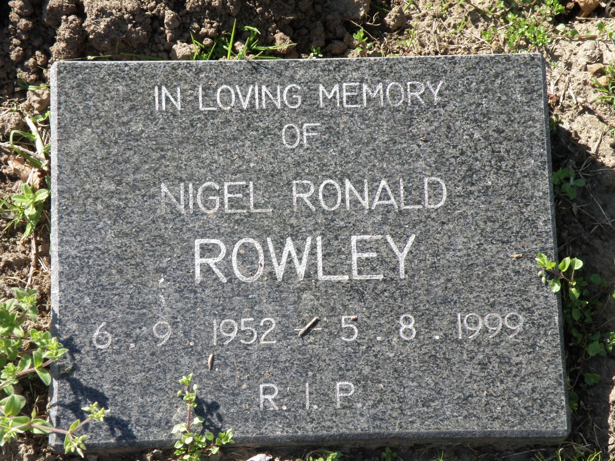 ROWLEY Nigel Ronald 1952-1999