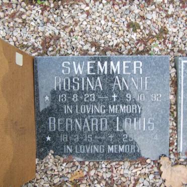 SWEMMER Bernard Louis 1915-1994 &amp; Rosina Annie 1923-1992