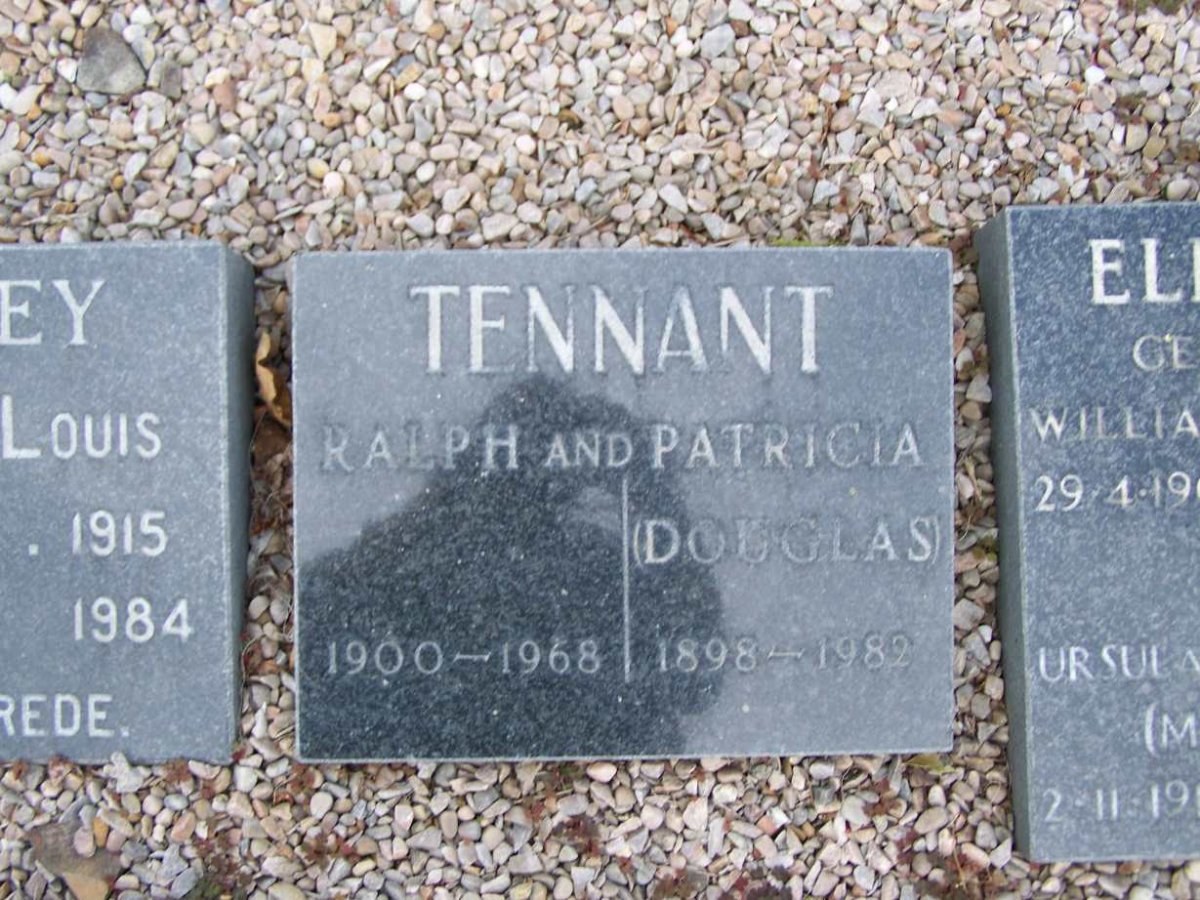 TENNANT Ralph 1900-1968 &amp; Patricia DOUGLAS 1898-1982