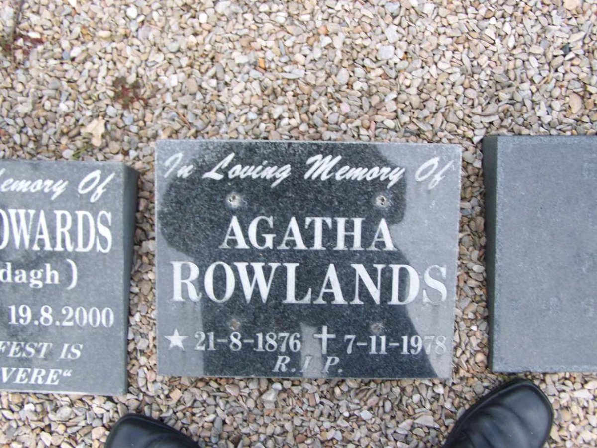 ROWLANDS Agatha 1876-1978