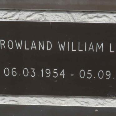 LONDT Rowland William 1954-2017