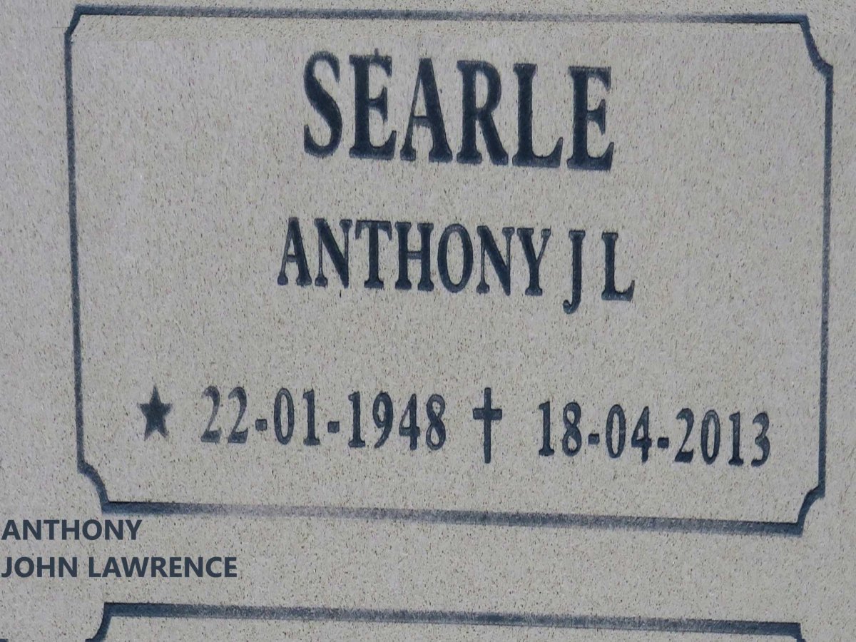 SEARLE Anthony John Lawrence 1948-2013