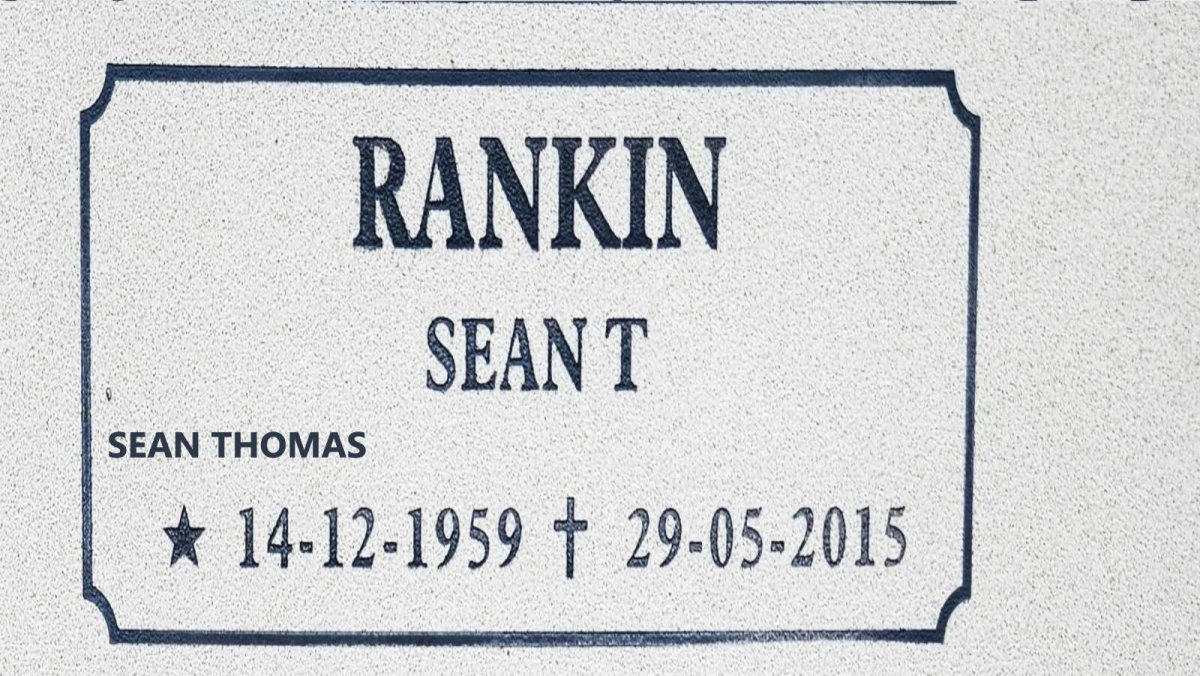 RANKIN Sean Thomas 1959-2015