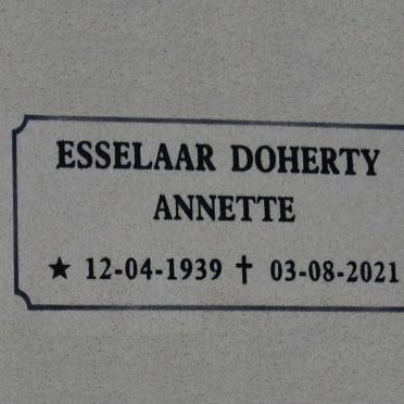 ESSELAAR Doherty Annette 1939-2021