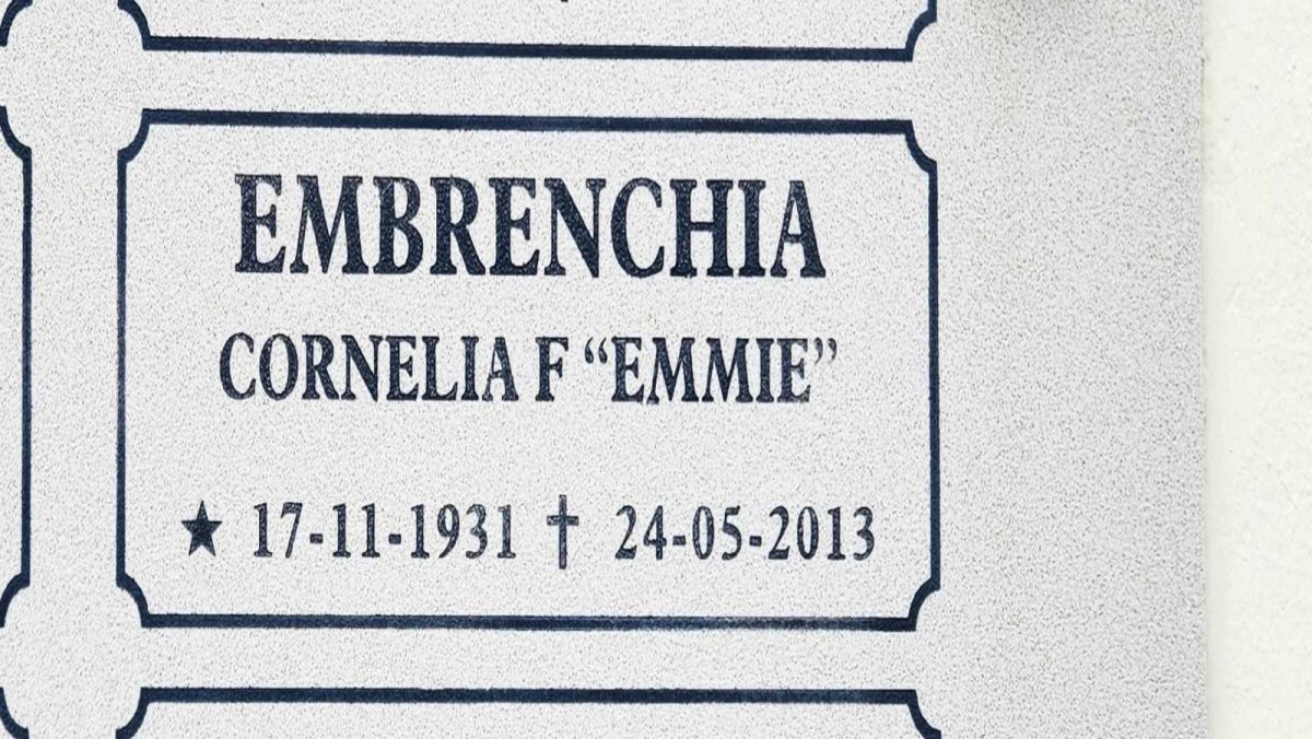 EMBRENCHIA Cornelia F. 1931-2013