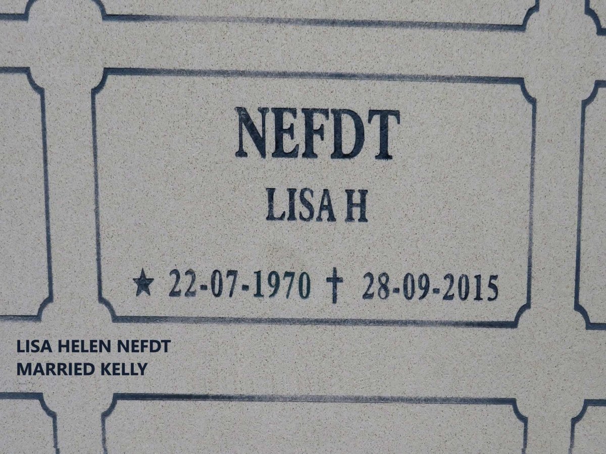 NEFDT Lisa H. 1970-2015