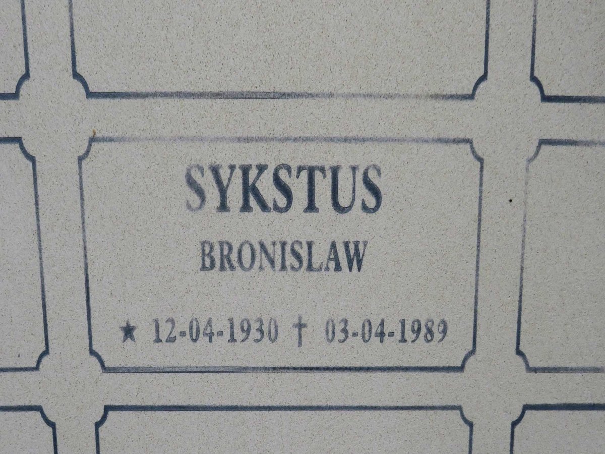 SYKSTUS Bronislaw 1930-1989