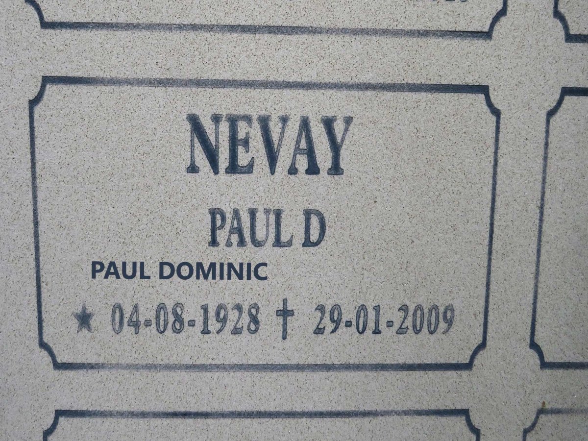 NEVAY Paul Dominic 1928-2009