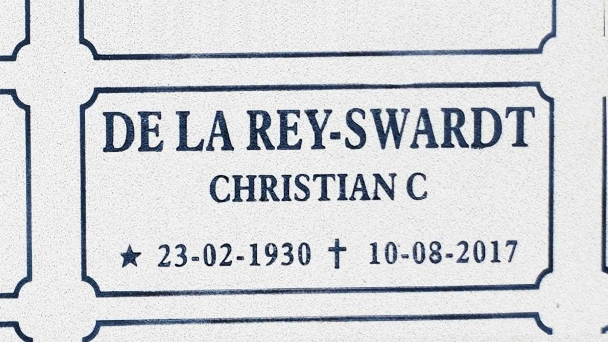 SWARDT Christian C., DE LA REY 1930-2017