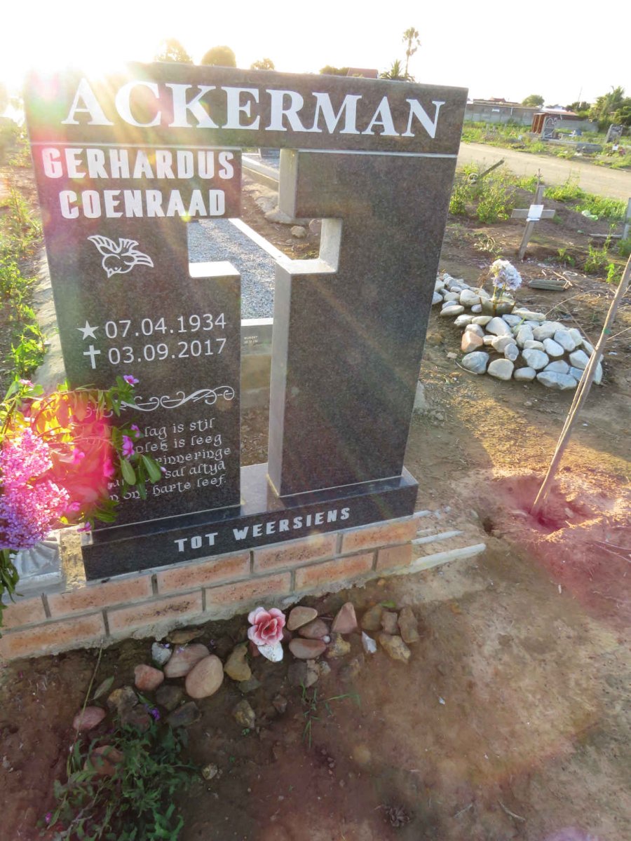 ACKERMAN Gerhardus Coenraad 1934-2017