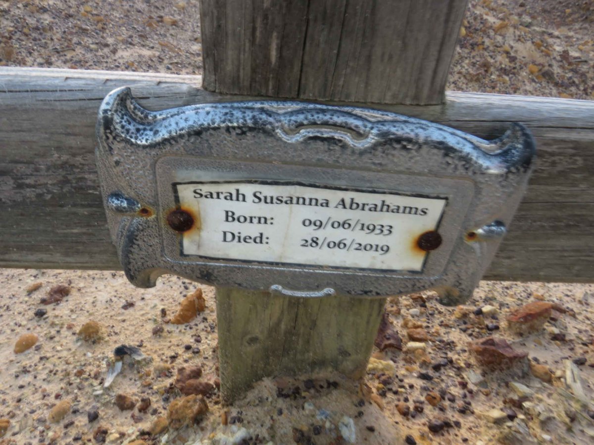 ABRAHAMS Sarah Susanna 1933-2019