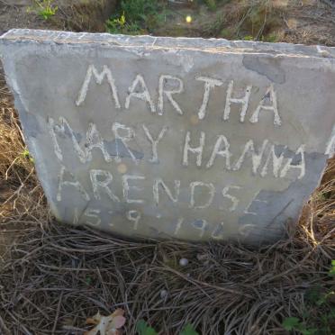 ARENDSE Martha Mary Hanna 1949-2017